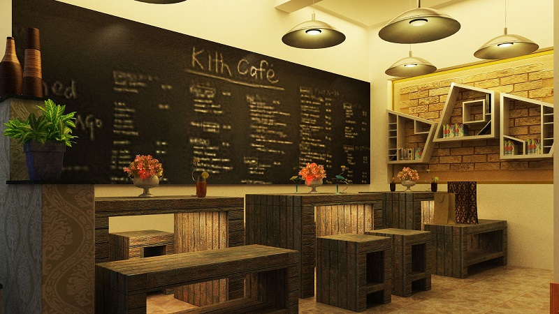 Thiết kế quán cafe bình dân